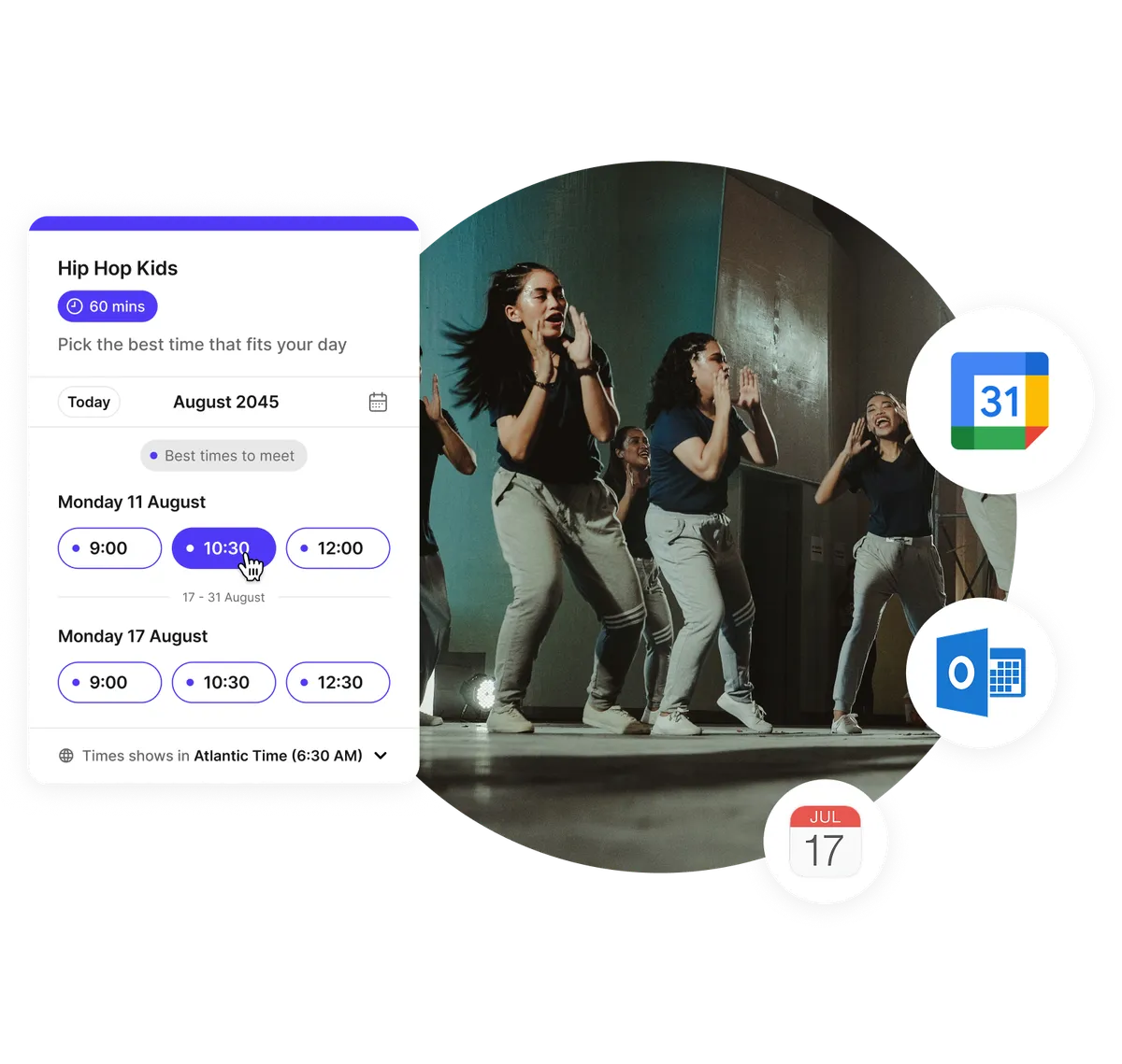 dance class online booking app
