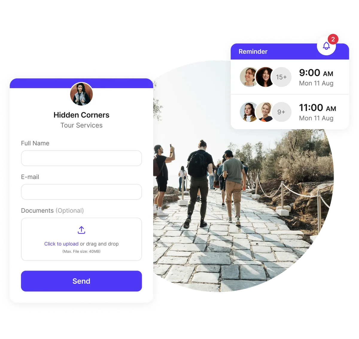 tour booking intake form