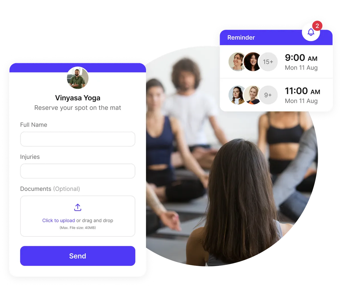 yoga studio intake forms