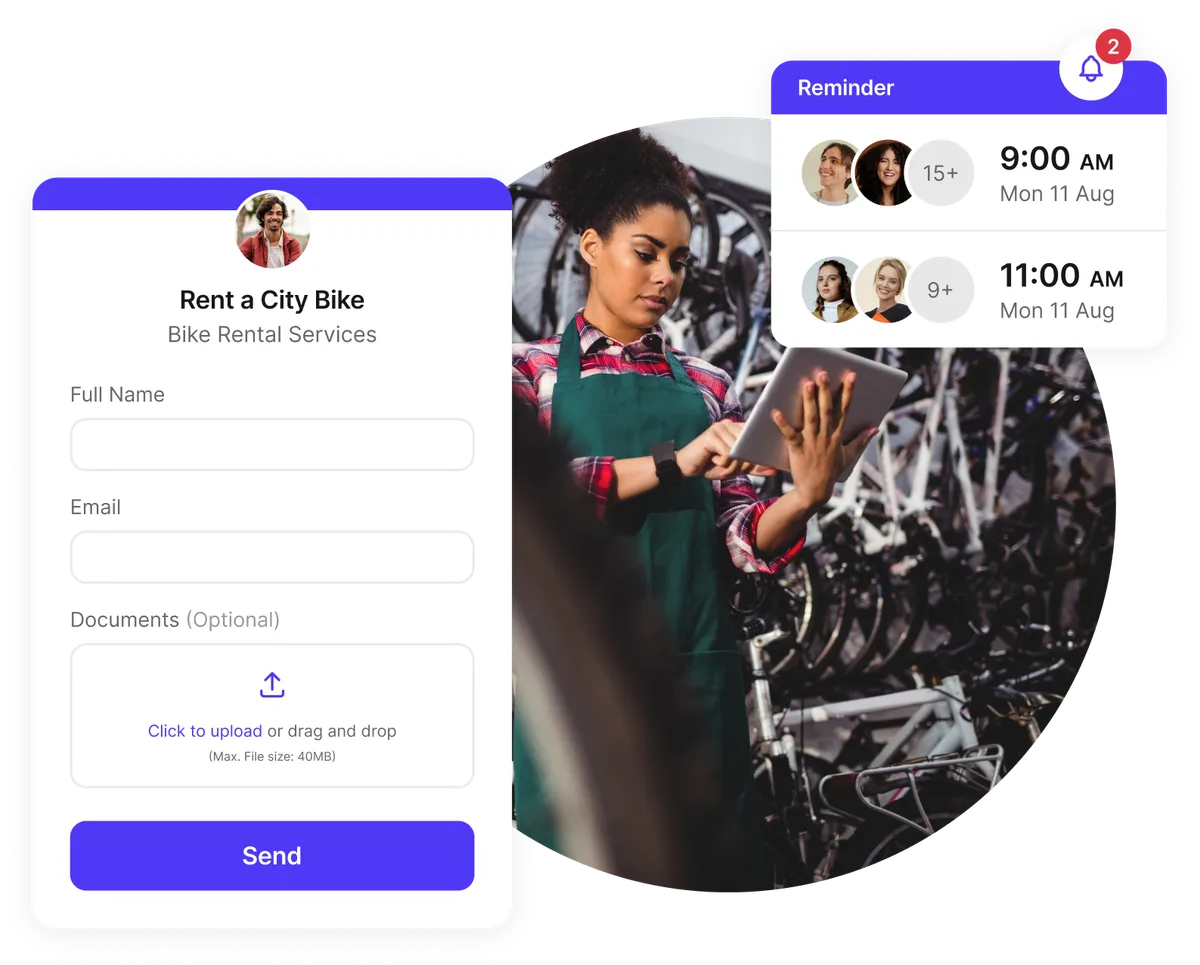 bike rental scheduling and payments