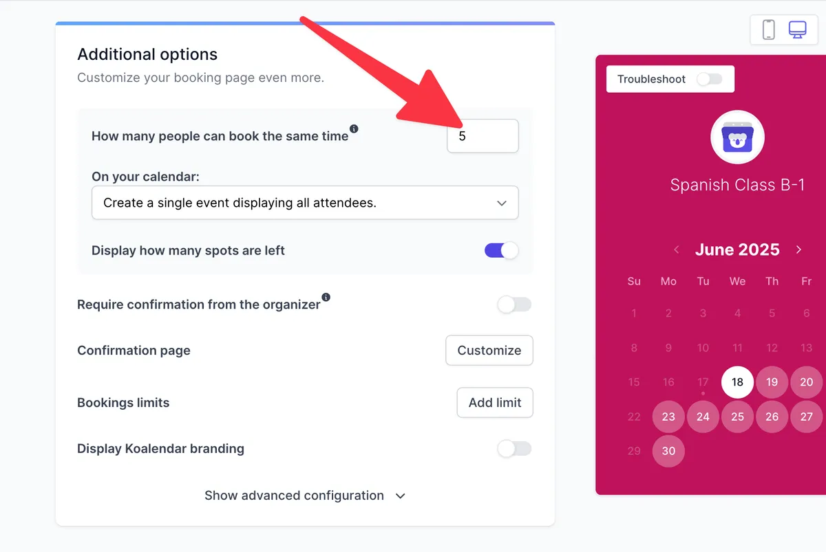 Group bookings & classes