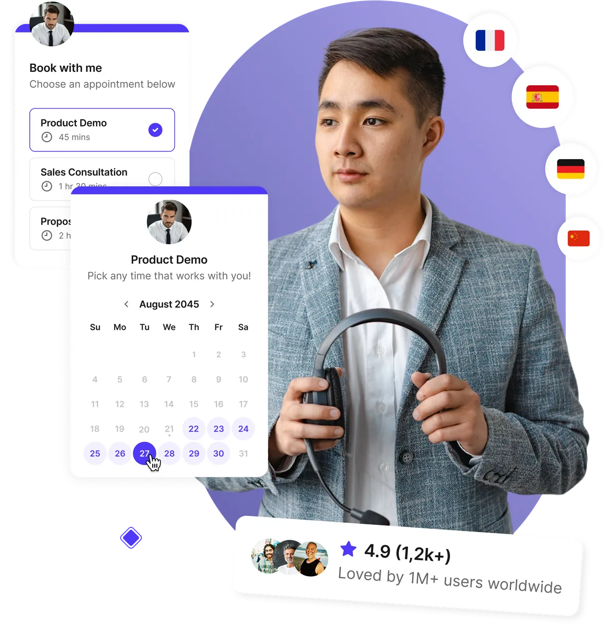 Team meeting software interface