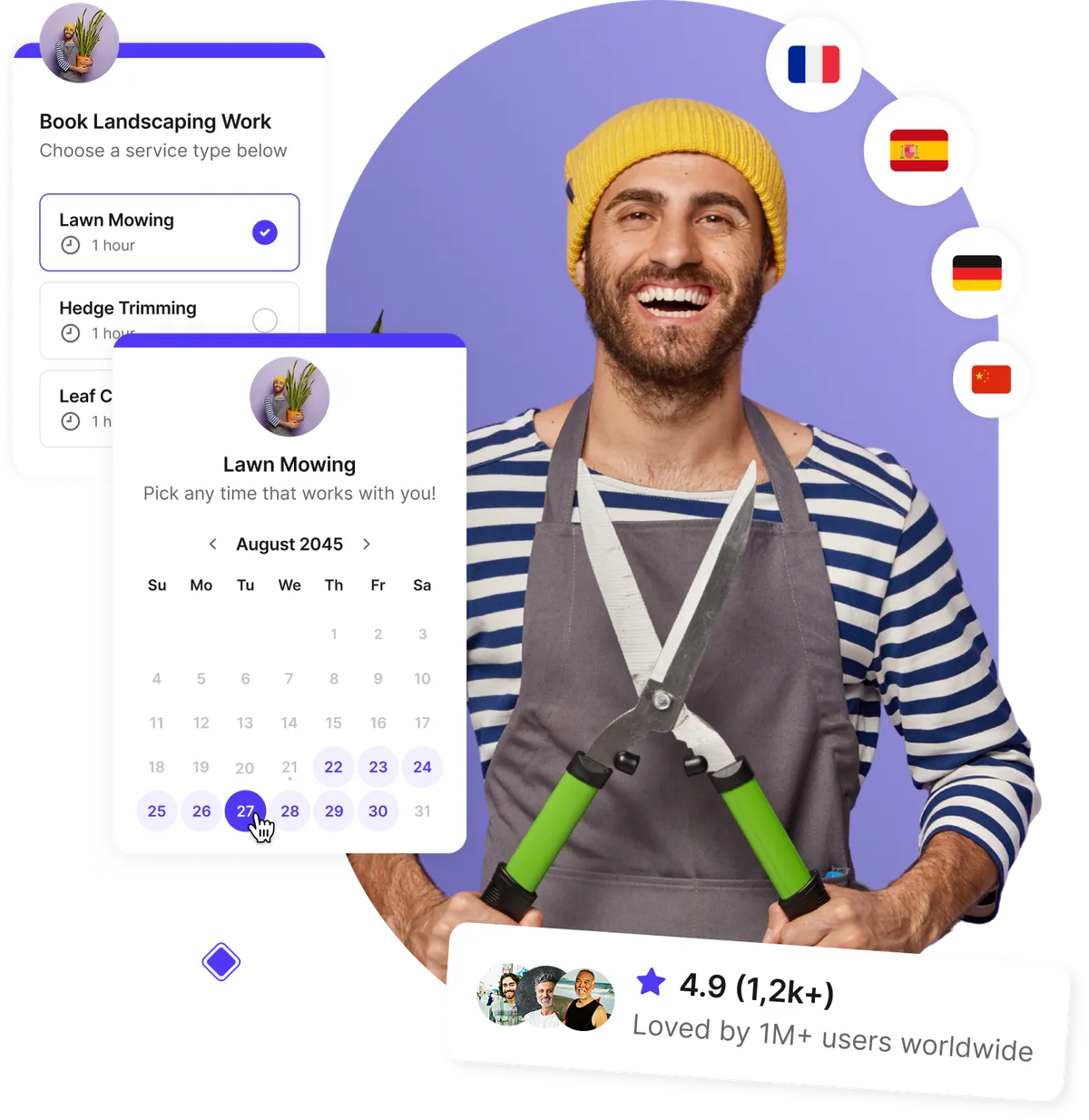 landscaping scheduling software dashboard