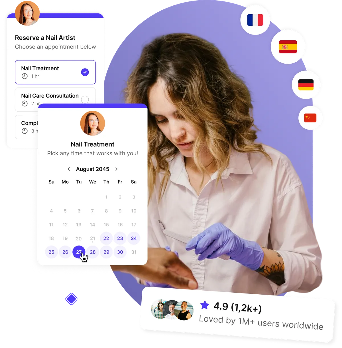 Nail salon scheduling software