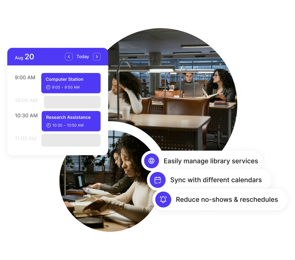 Room availability management for libraries