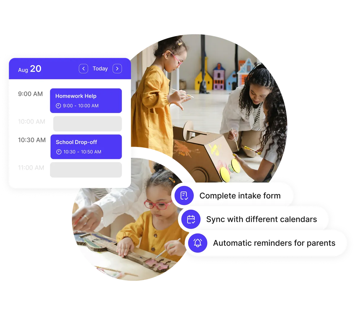 childcare provider scheduling shifts