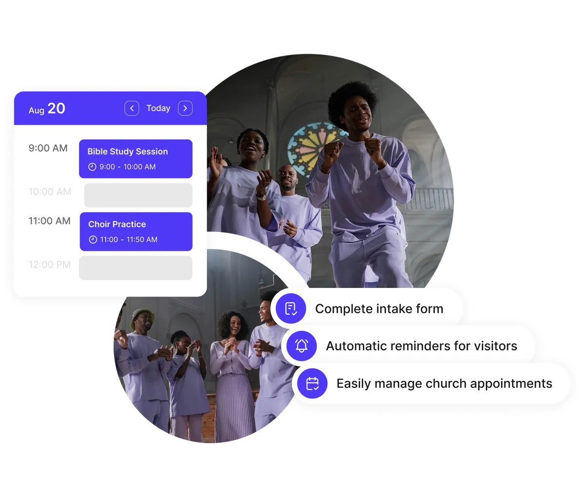Scheduling system for churches