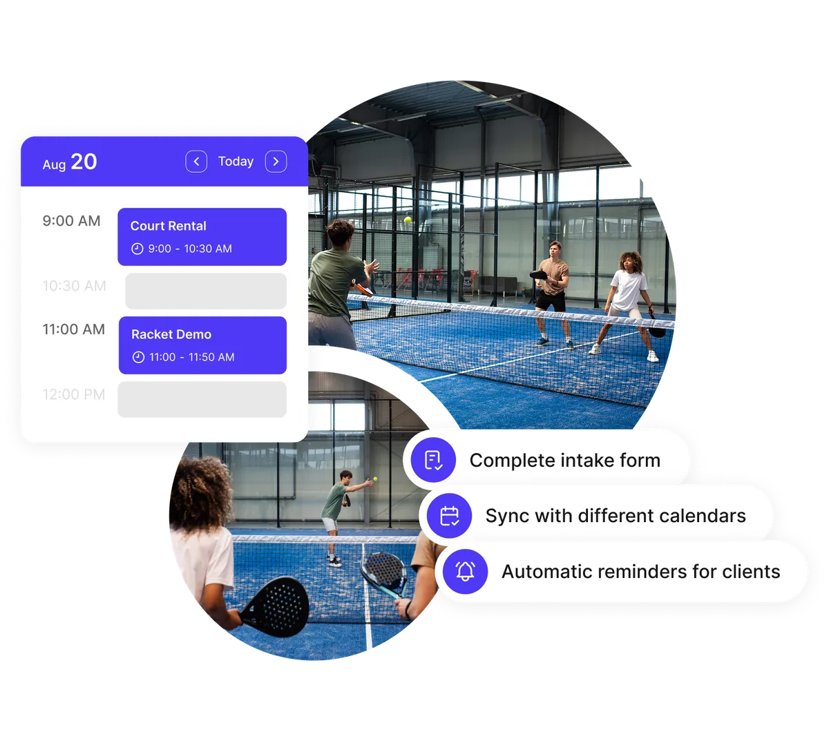 real-time padel court availability